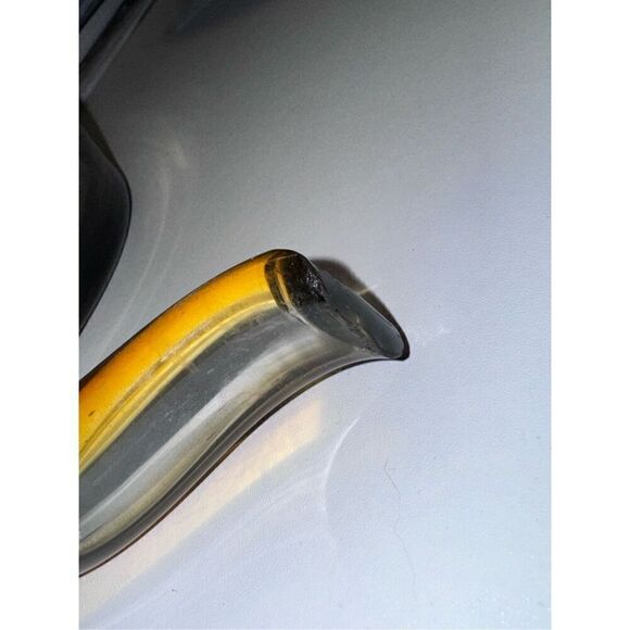 Brown black glass snake shape Murano style - Picture 6 of 13